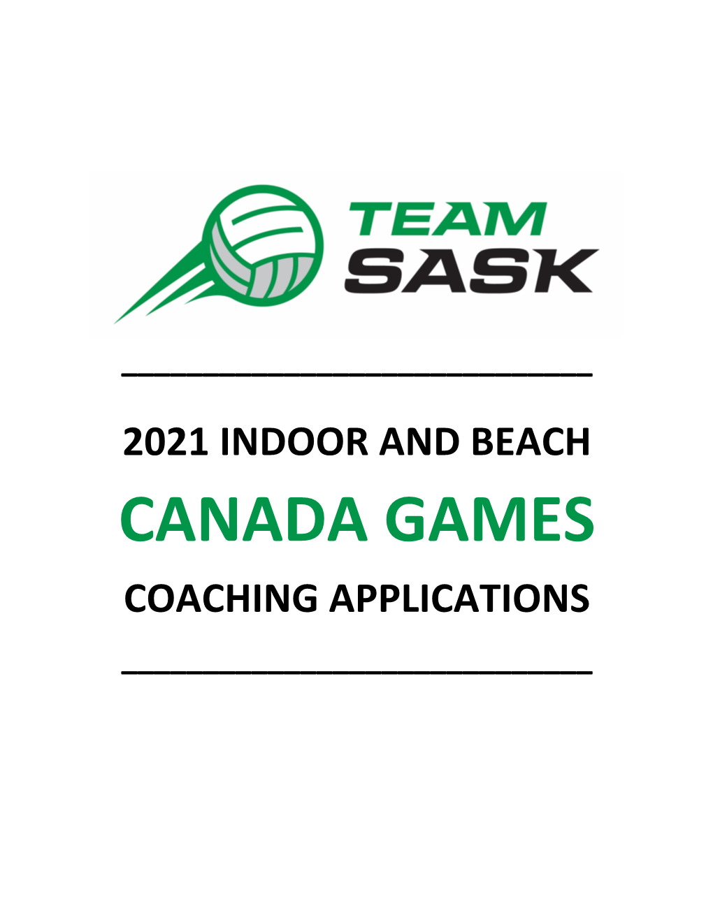 Canada Games Coaching Applications