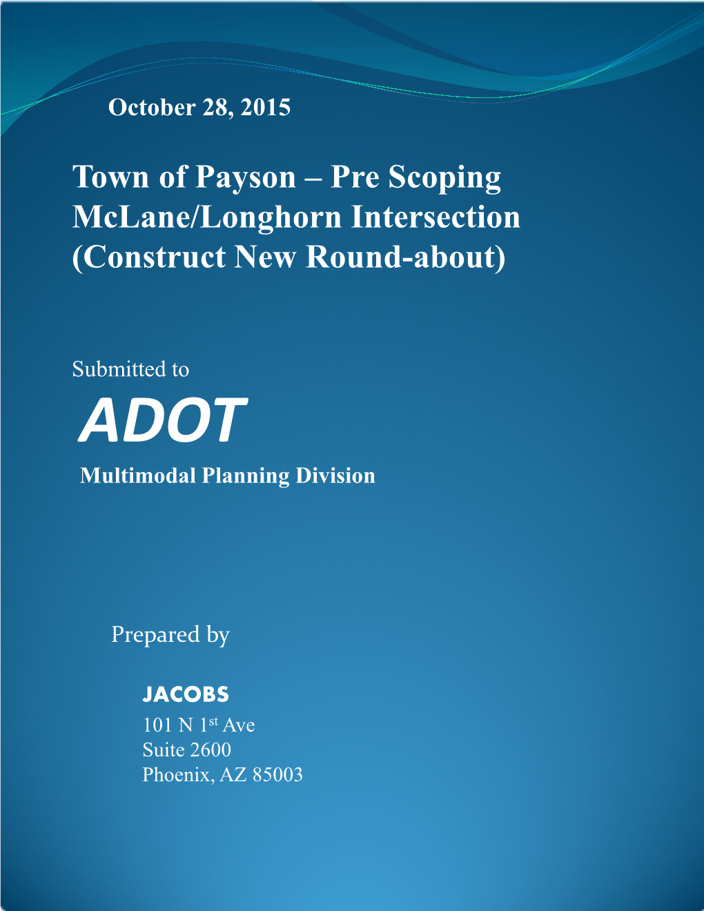 Payson New Round About Pre Scoping Report