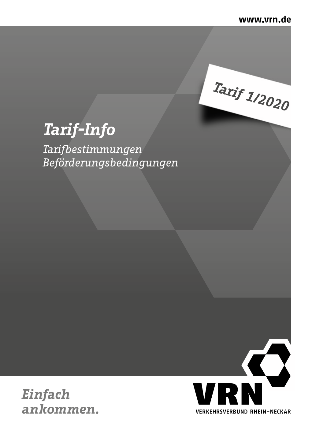 Tarif-Info Tarifbestimmungen Beförderungsbedingungen