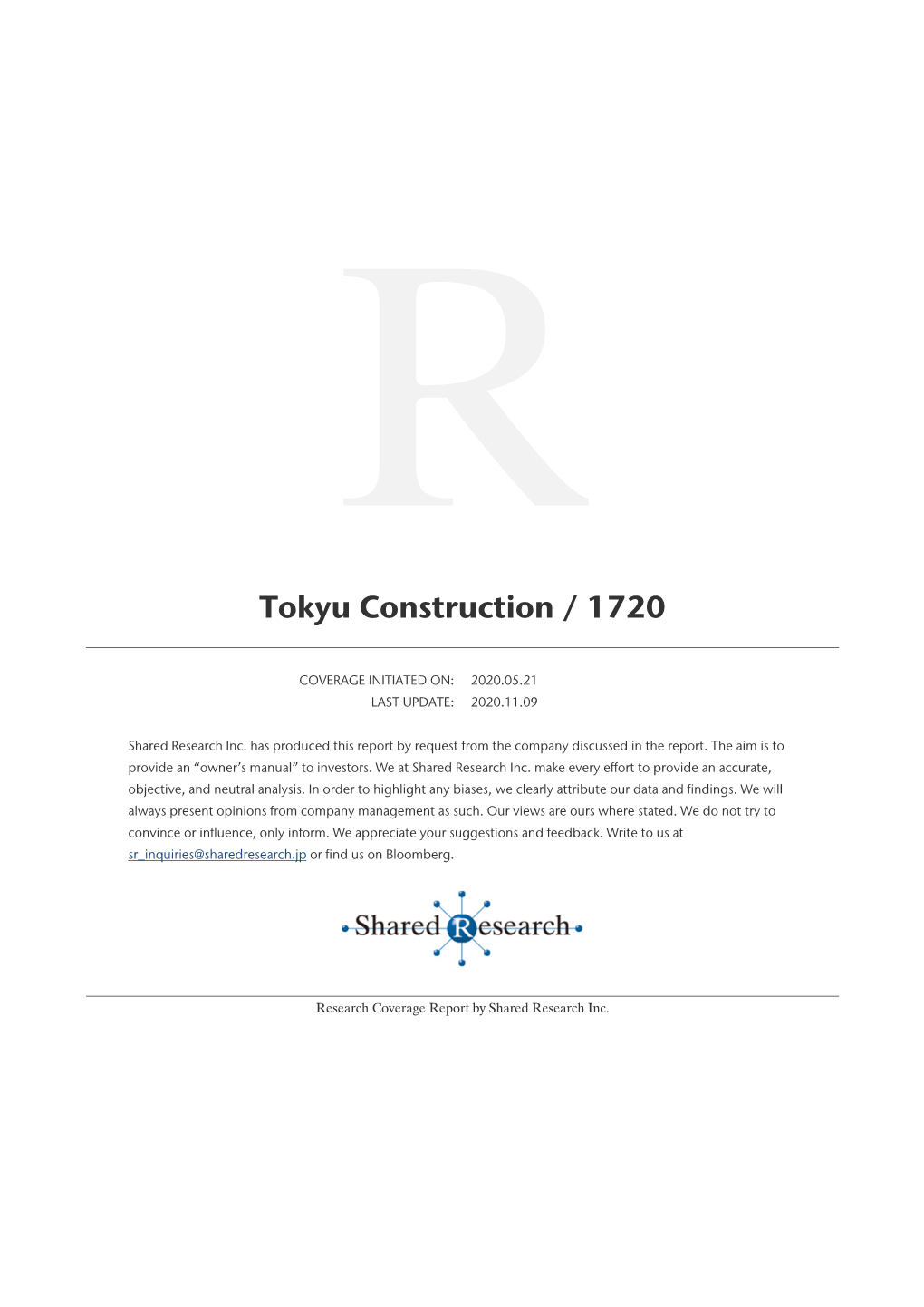 Tokyu Construction / 1720