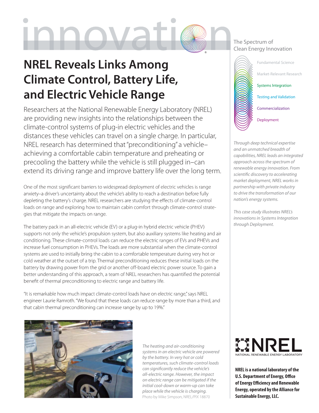 NREL Reveals Links Among Climate Control, Battery Life, and Electric