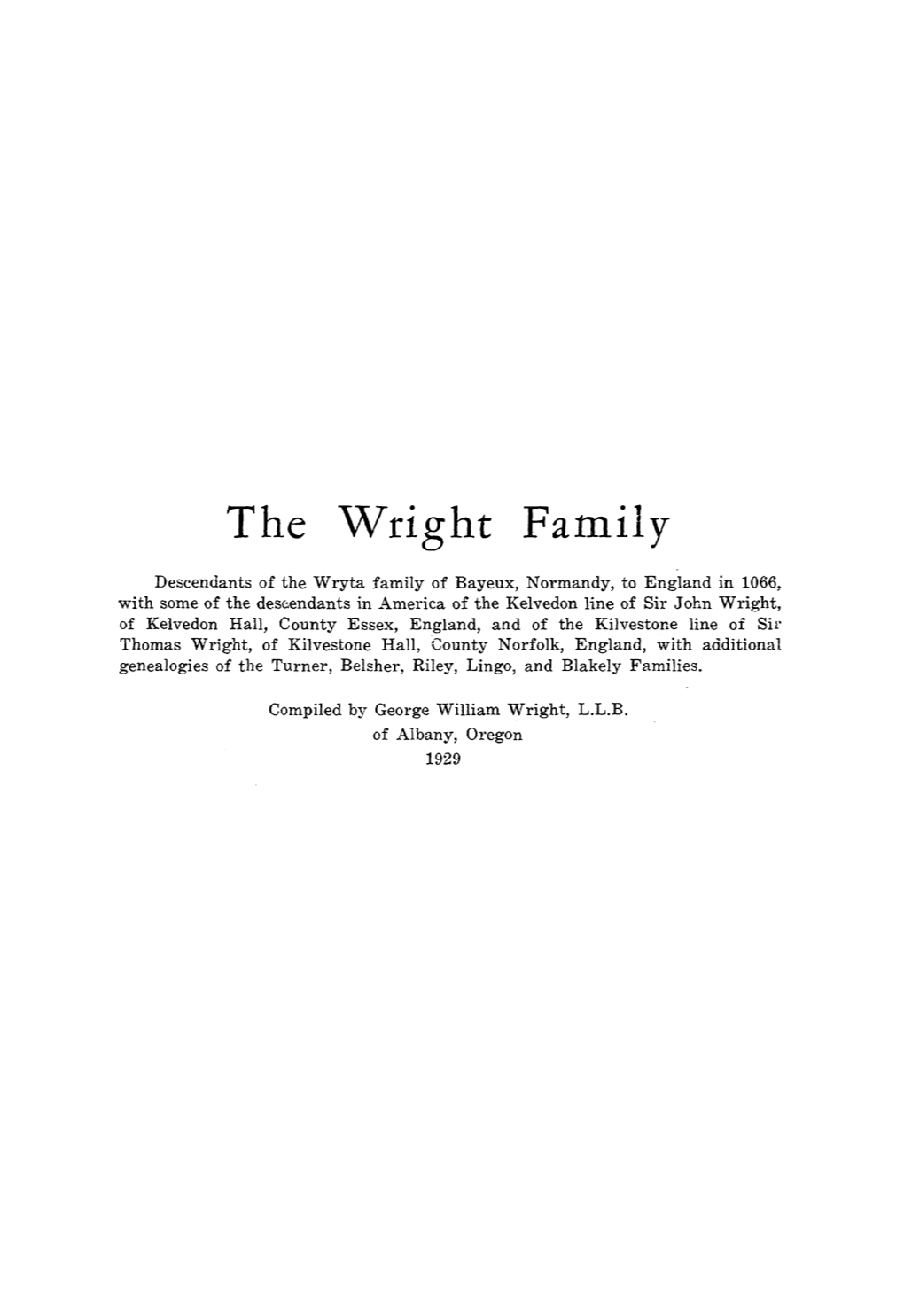 The Wright Family