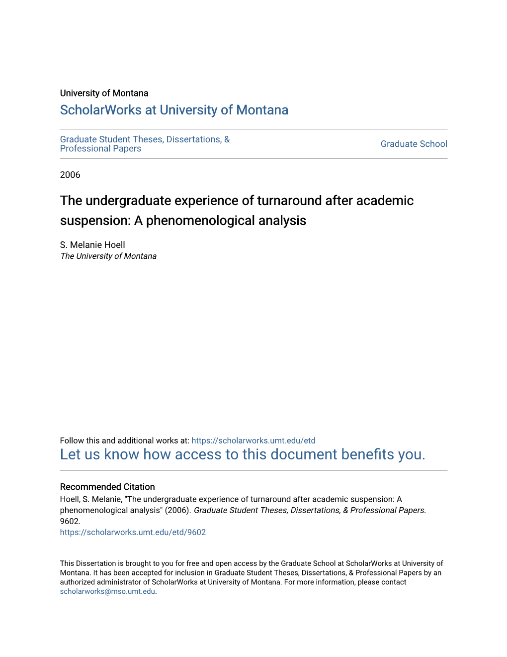 A Phenomenological Analysis