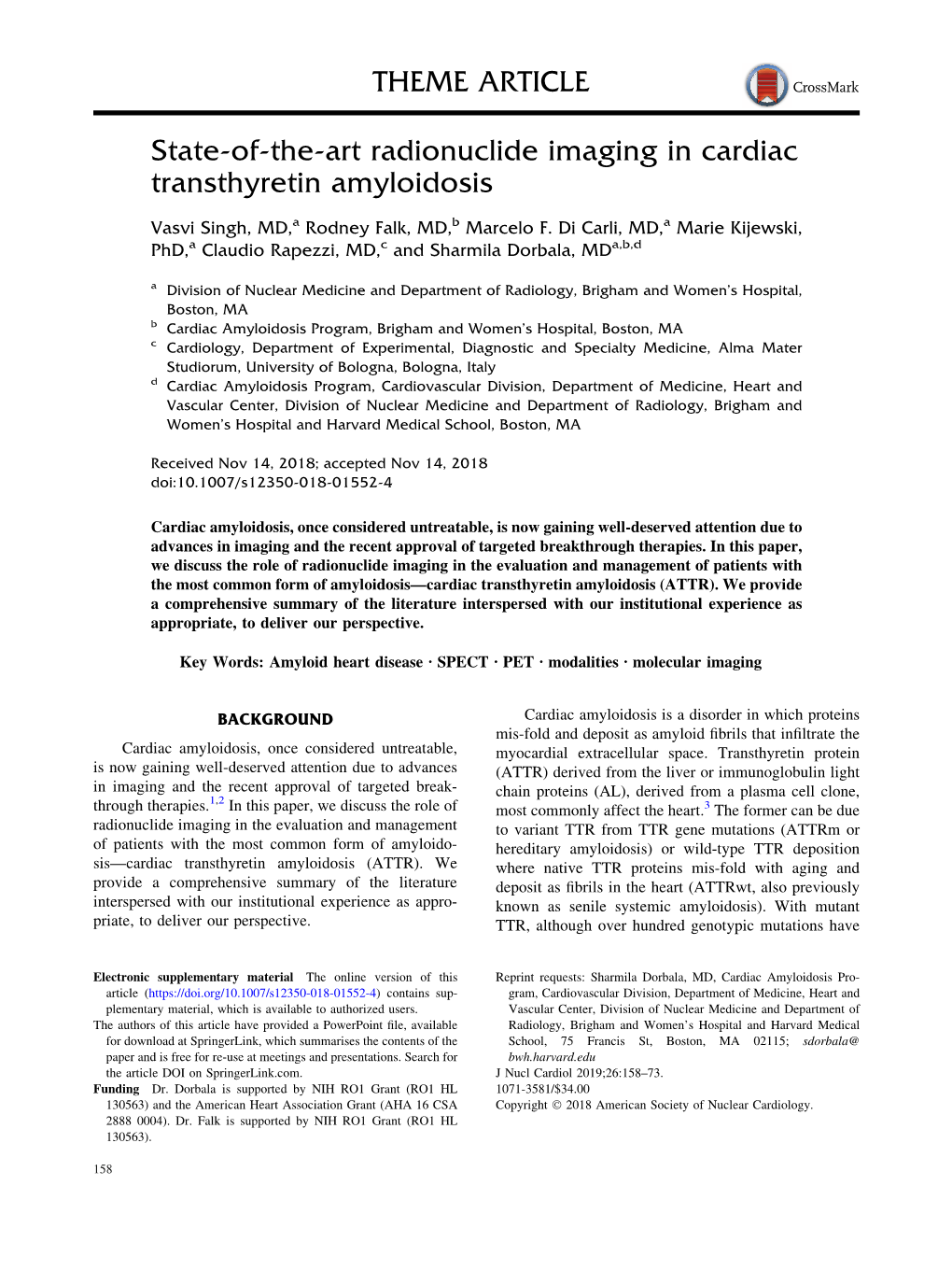 State-Of-The-Art Radionuclide Imaging in Cardiac Transthyretin Amyloidosis