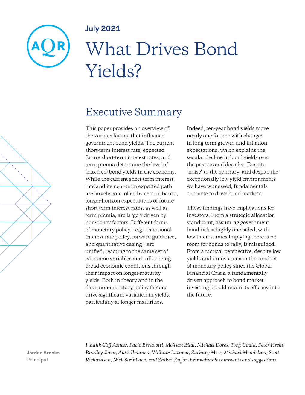 What Drives Bond Yields?