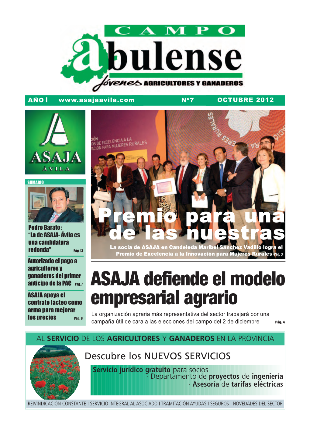 ASAJA Defiende El Modelo Empresarial Agrario Premio Para
