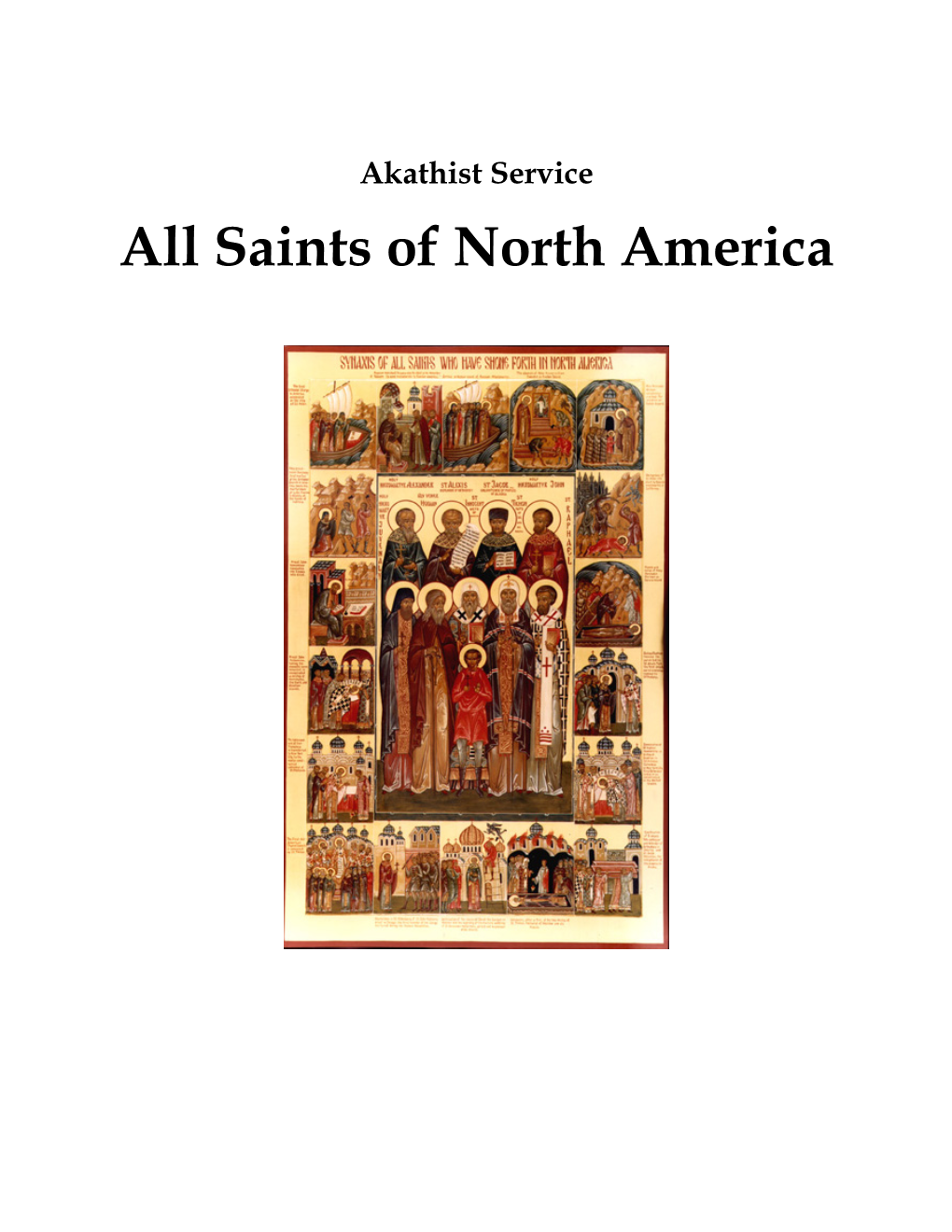 Akathist to All Saints of North America