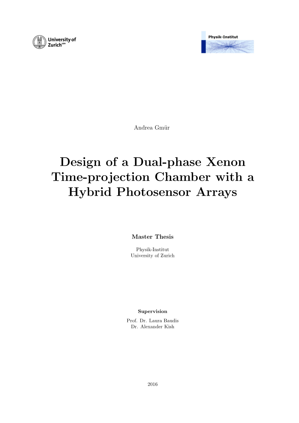 Design of a Dual-Phase Xenon TPC with Hybrid Photosensor Array