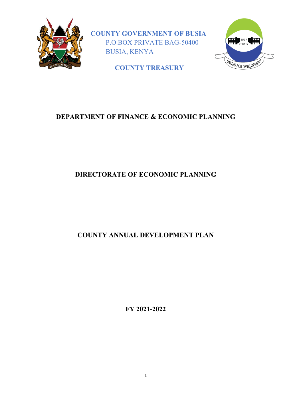 2021 2022 Busia County ADP.Pdf