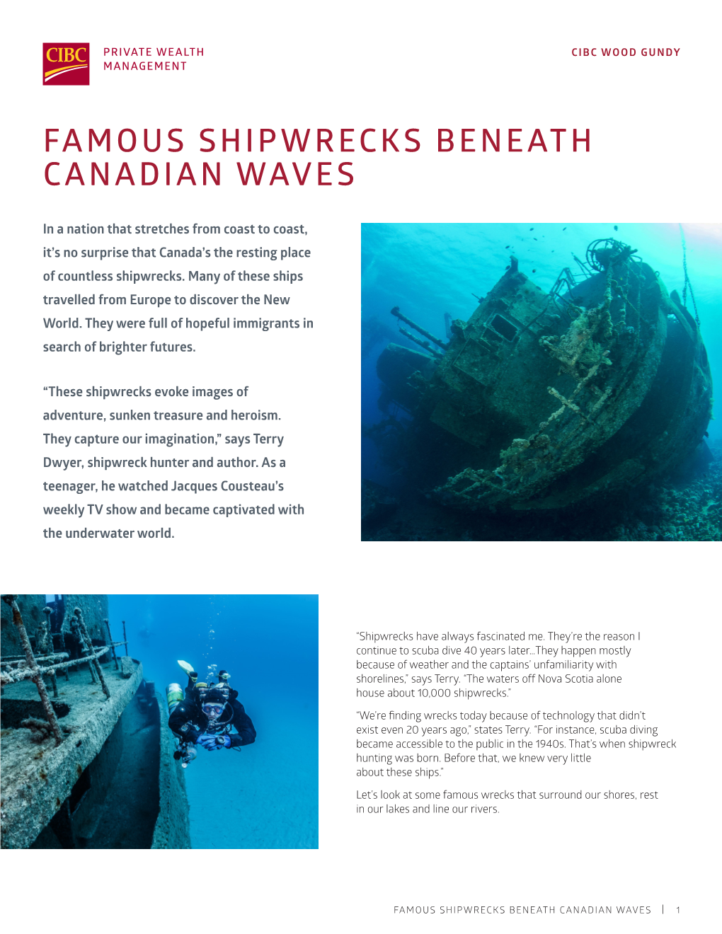 Famous Shipwrecks Beneath Canadian Waves