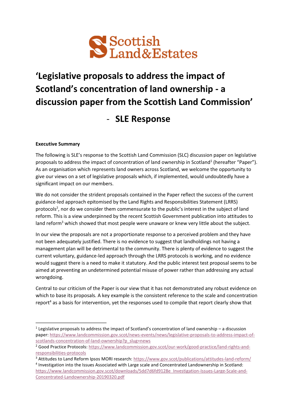 'Legislative Proposals to Address the Impact Of