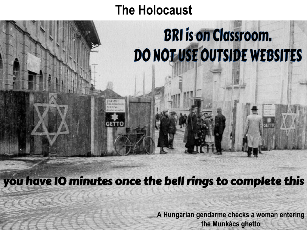 The Holocaust