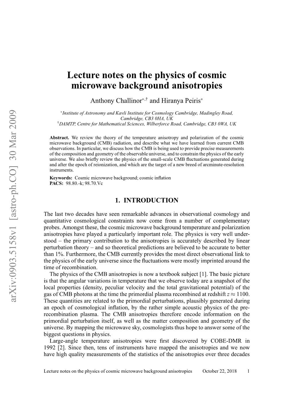 Lecture Notes on the Physics of Cosmic Microwave Background Anisotropies