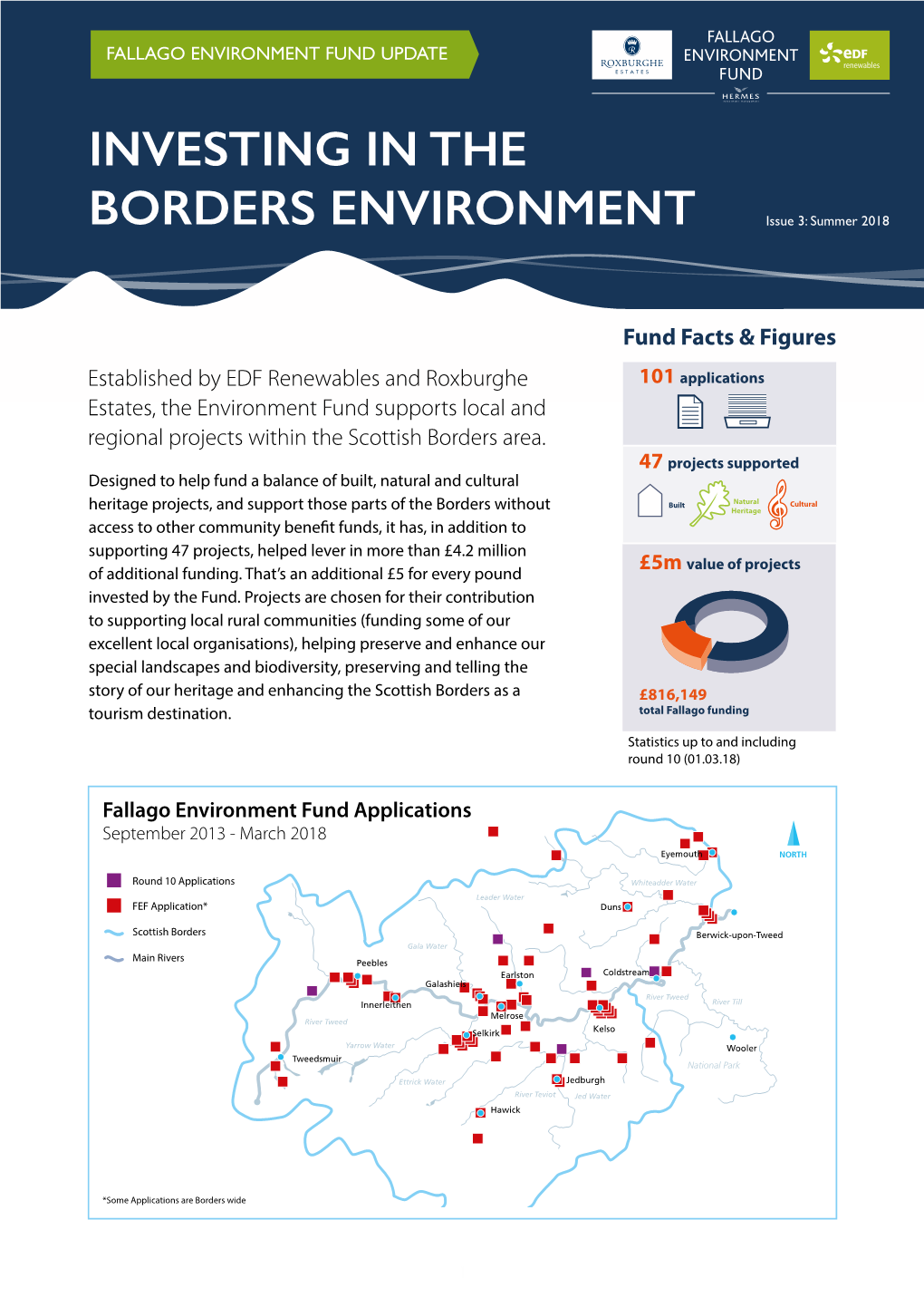 INVESTING in the BORDERS ENVIRONMENT Issue 3: Summer 2018