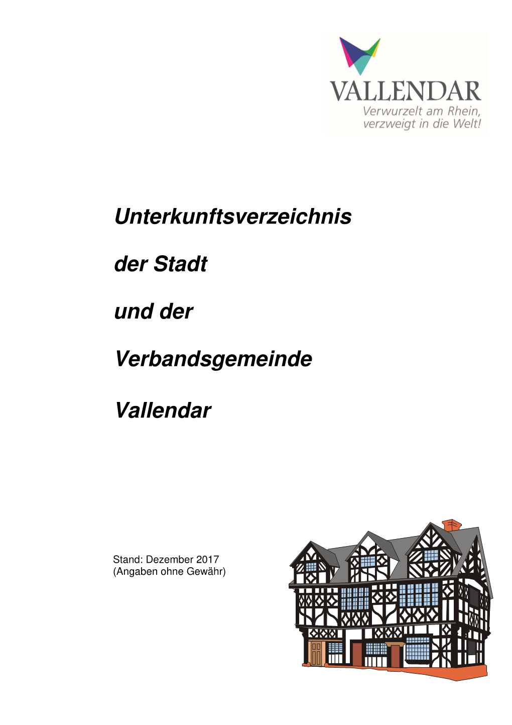 Unterkunftsverzeichnis Der Stadt Und Der Verbandsgemeinde Vallendar