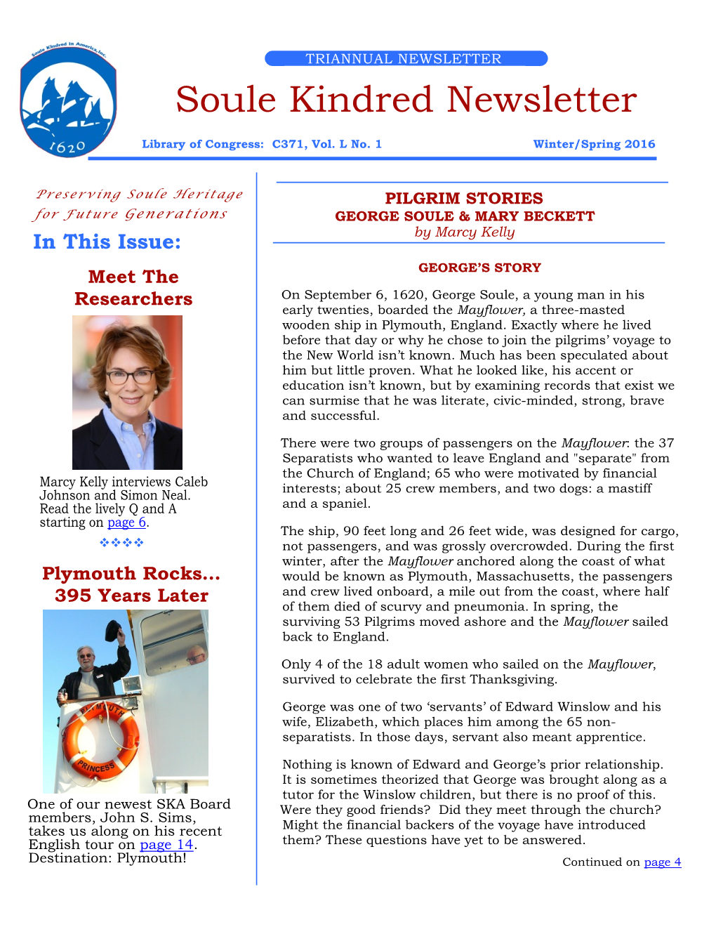 Soule Kindred Newsletter