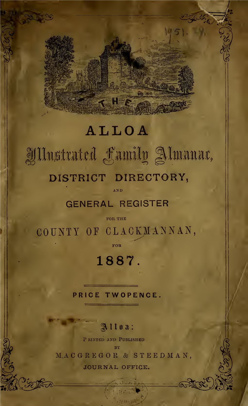 ALLOA M Fl DISTRICT DIRECTORY, and GENERAL REGISTER