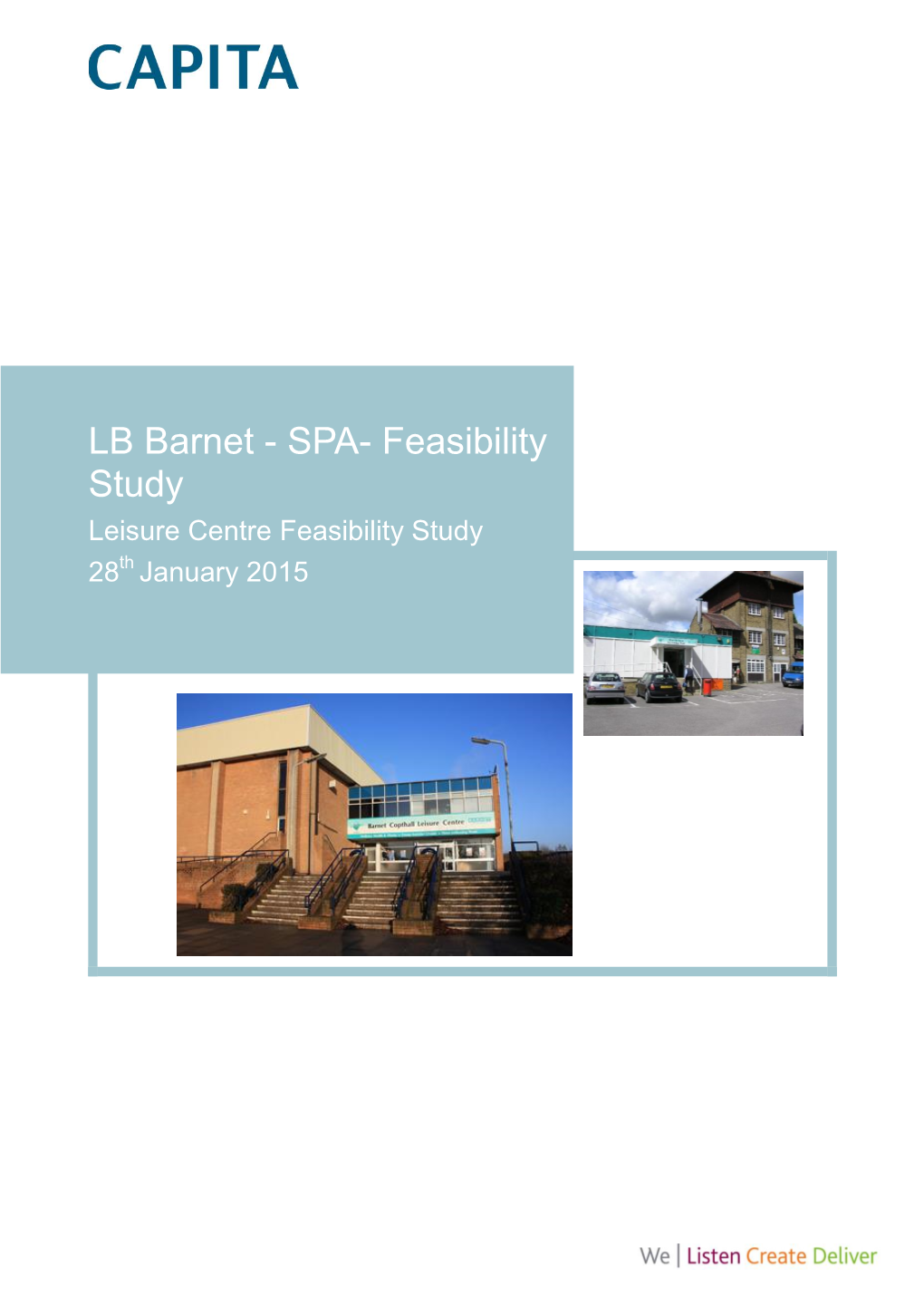 Feasibility Study Leisure Centre Feasibility Study 28 Th January 2015