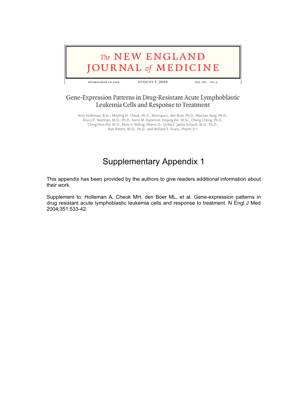 Supplementary Appendix 1