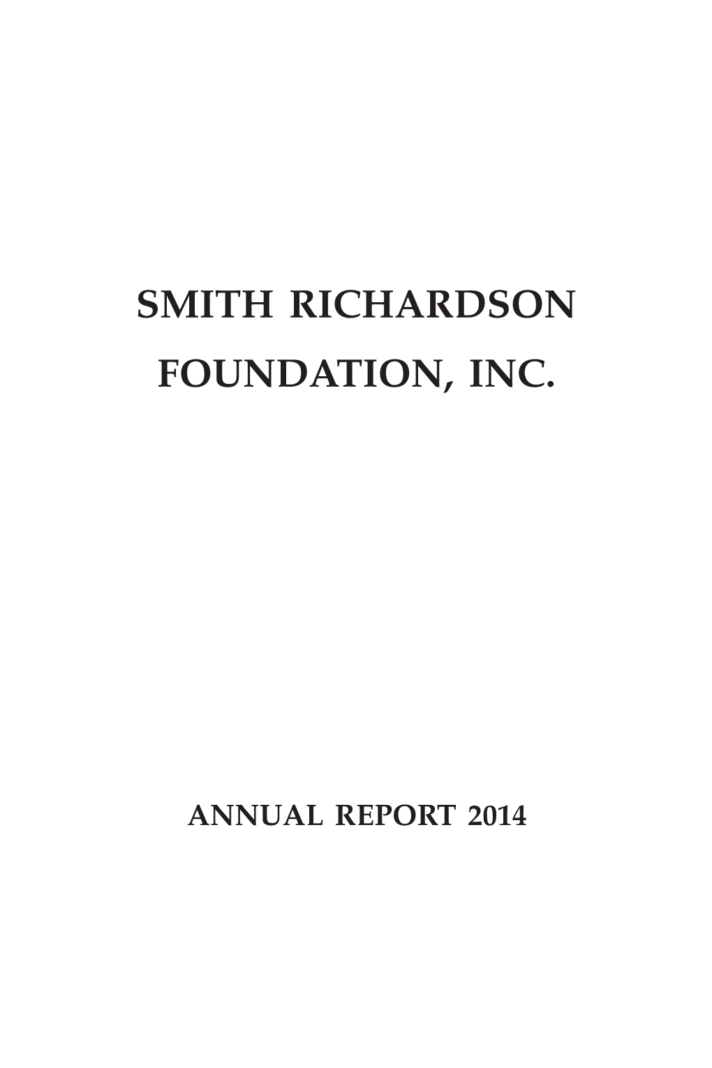 Smith Richardson Foundation, Inc