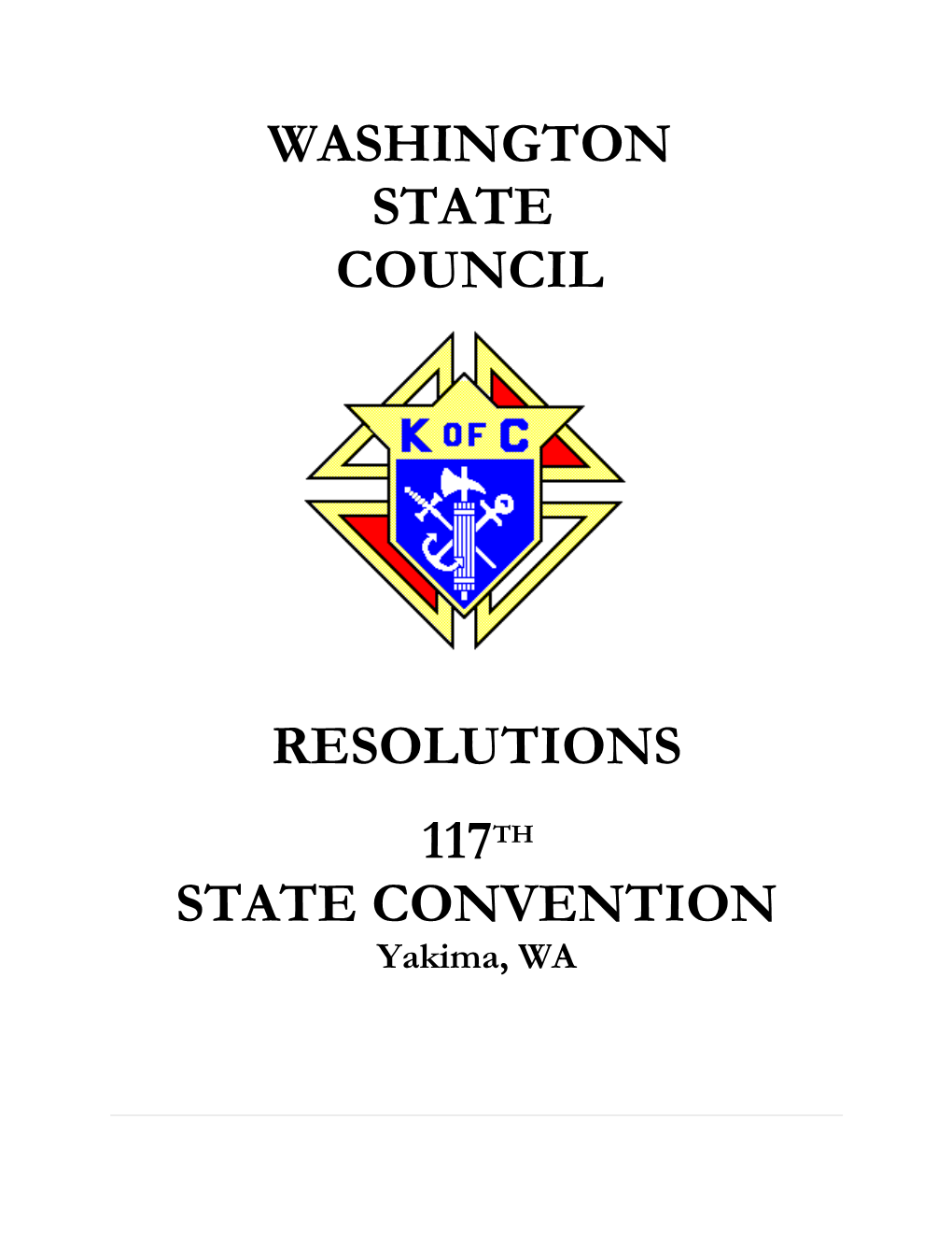 Proposed Resolutions