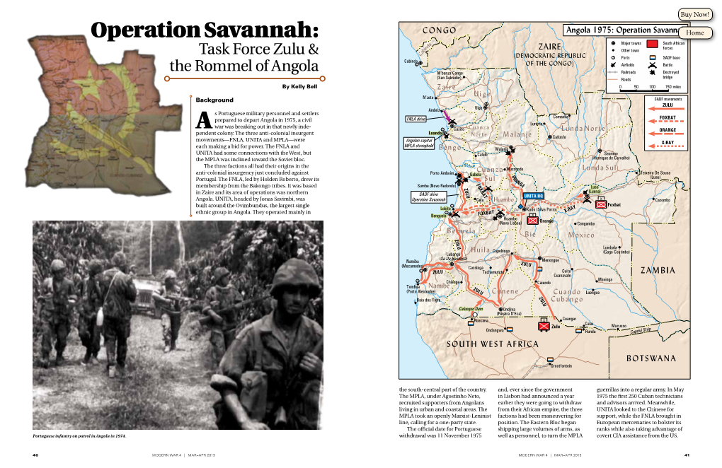 Operation Savannah: Home Task Force Zulu & the Rommel of Angola