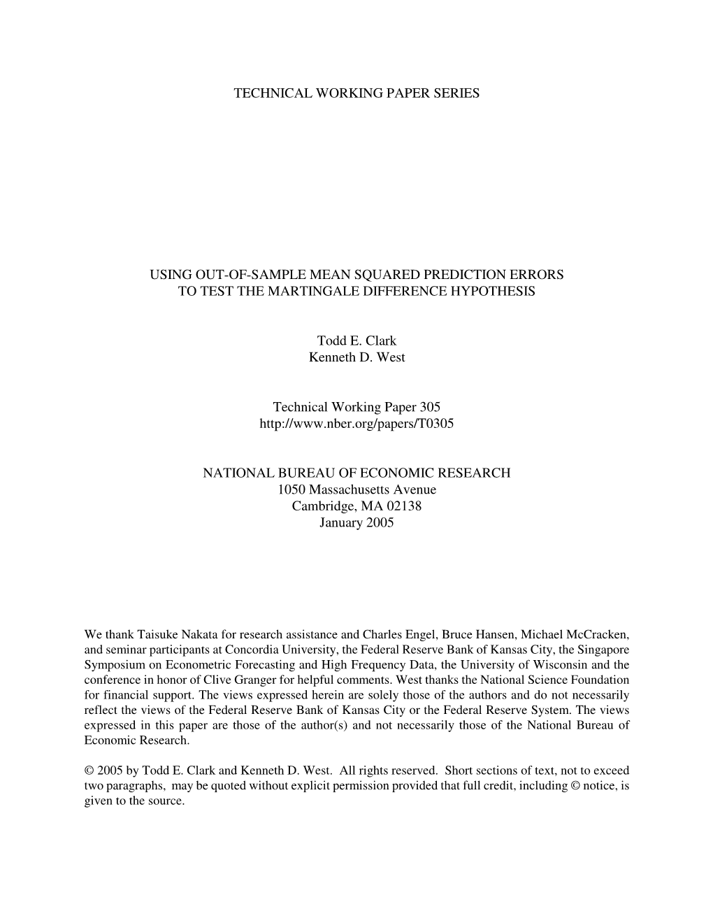 Using Out-Of-Sample Mean Squared Prediction Errors to Test the Martingale Difference Hypothesis