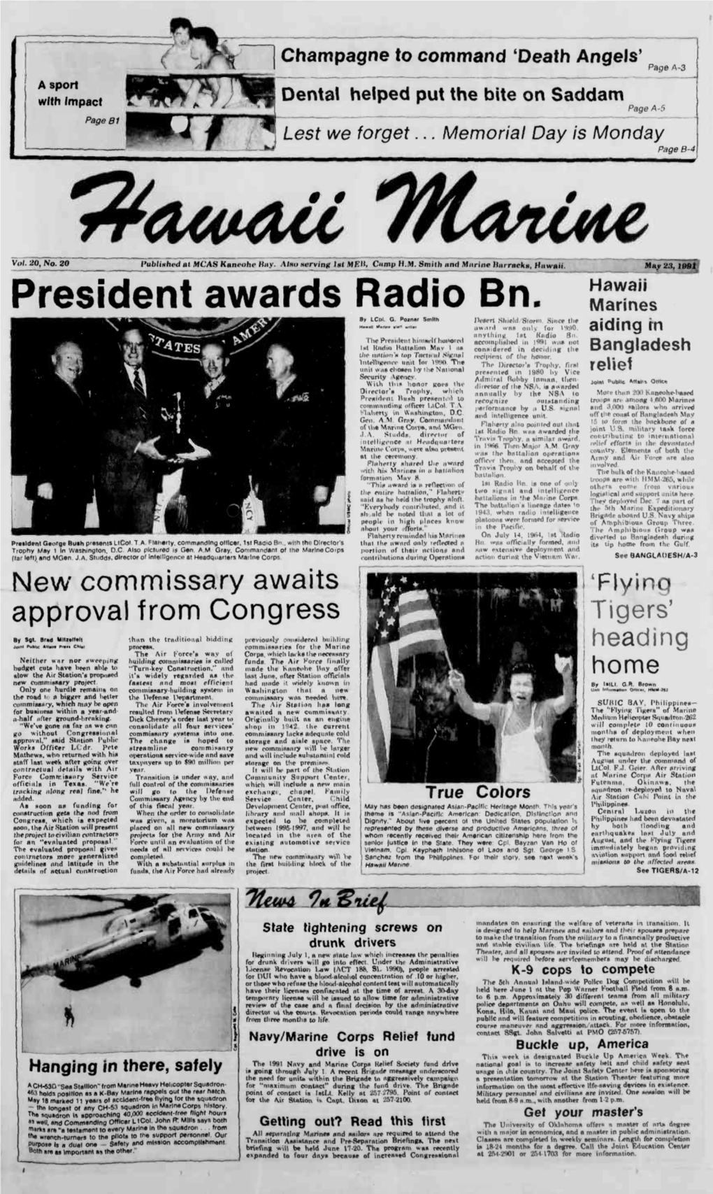 President Awards Radio Bn, Marines by Lcpi