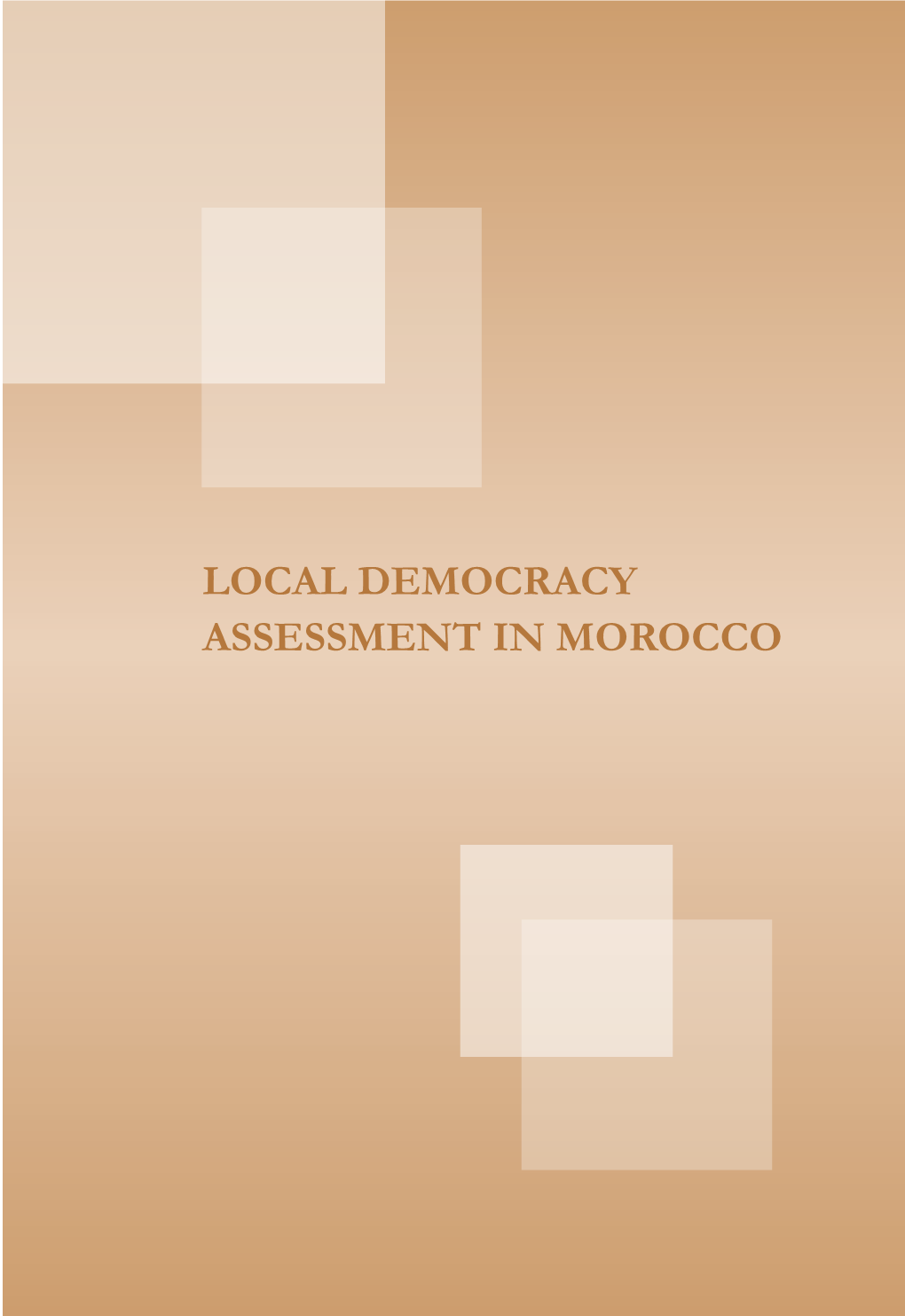 Local Democracy Assessment in Morocco