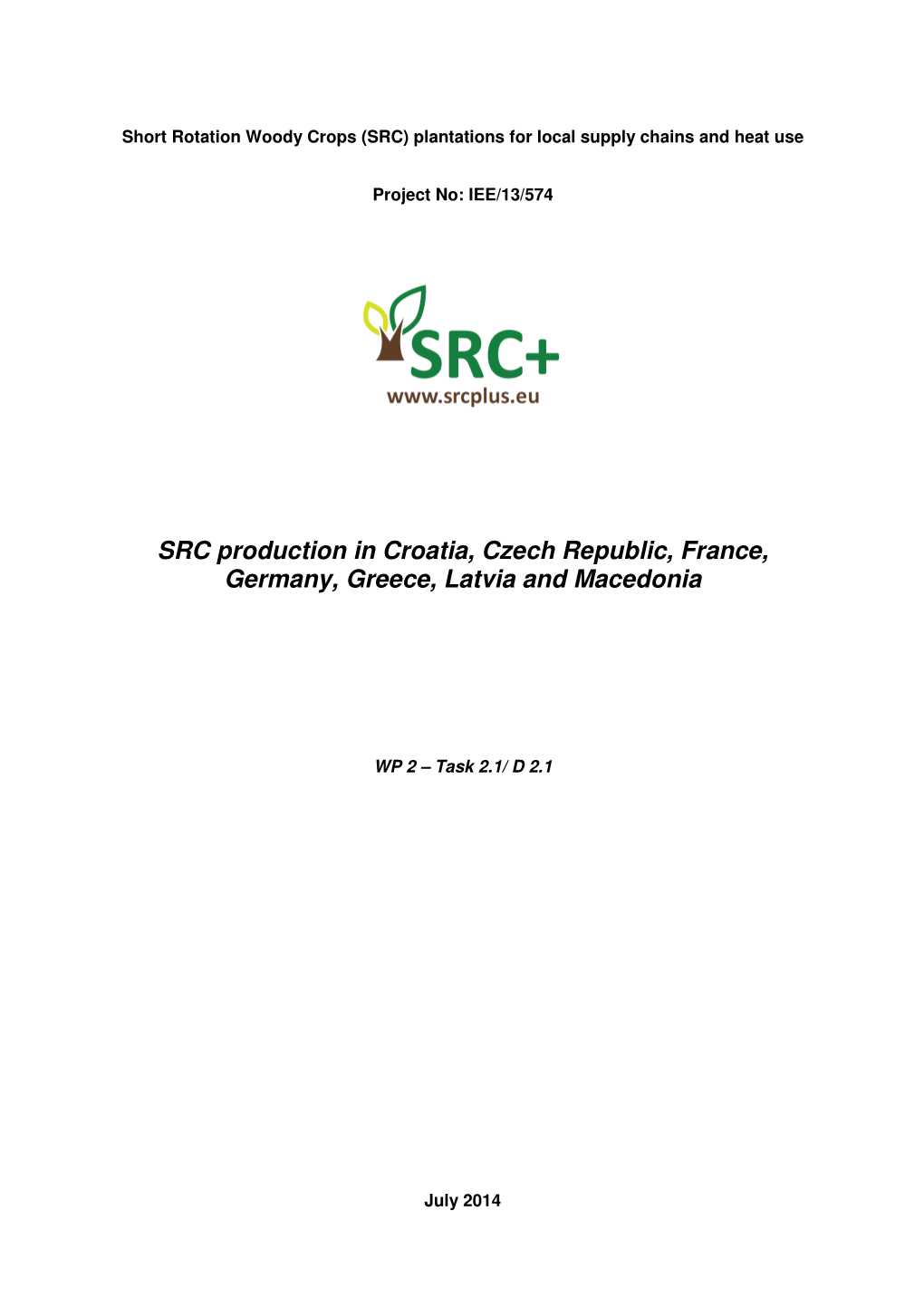 SRC Production in Target Countries 2.1 EN