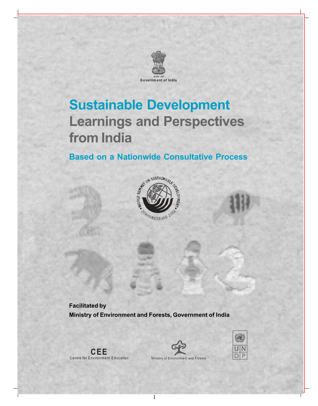 Sustainable Development Learnings and Perspectives from India Based on a Nationwide Consultative Process
