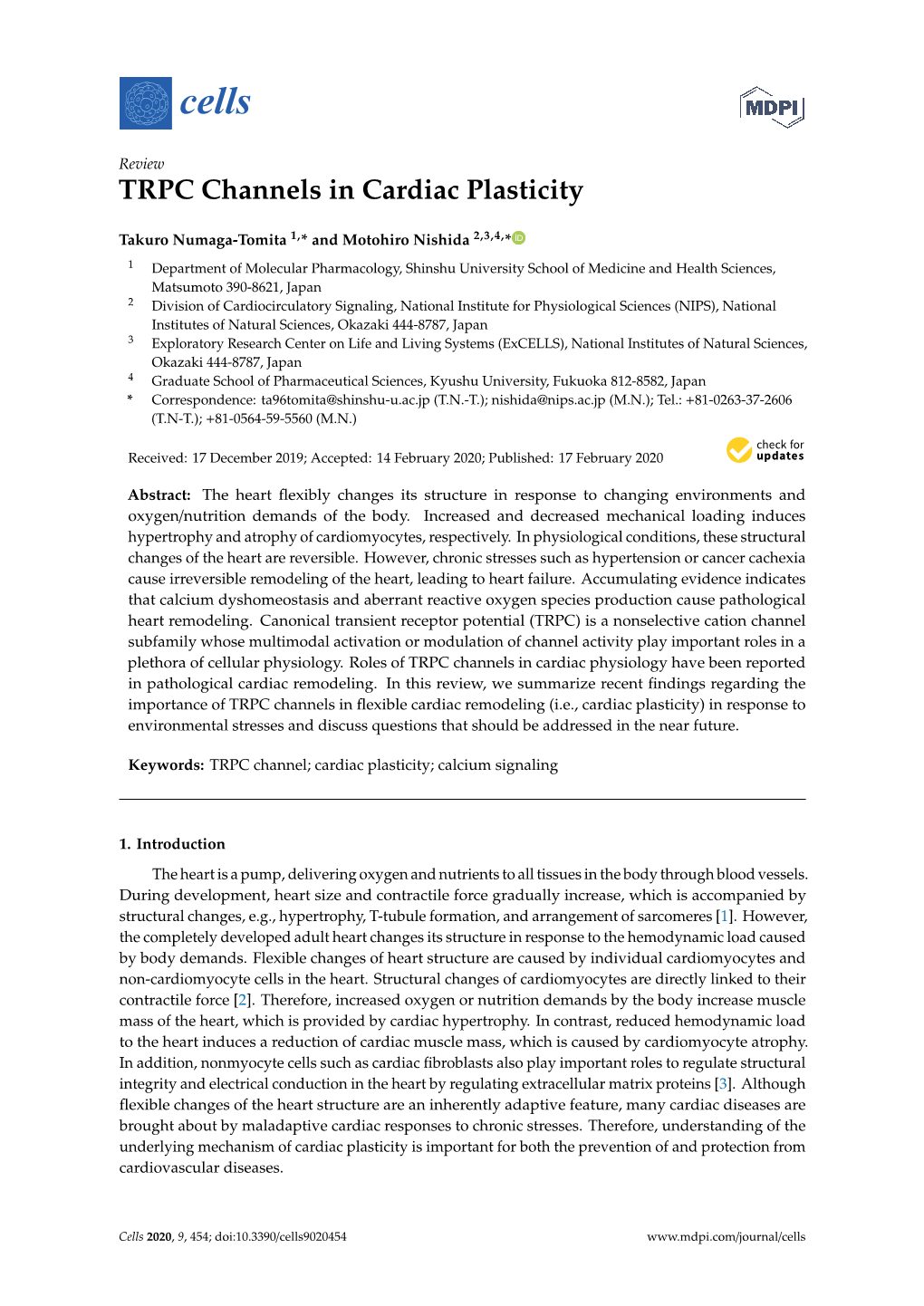 TRPC Channels in Cardiac Plasticity