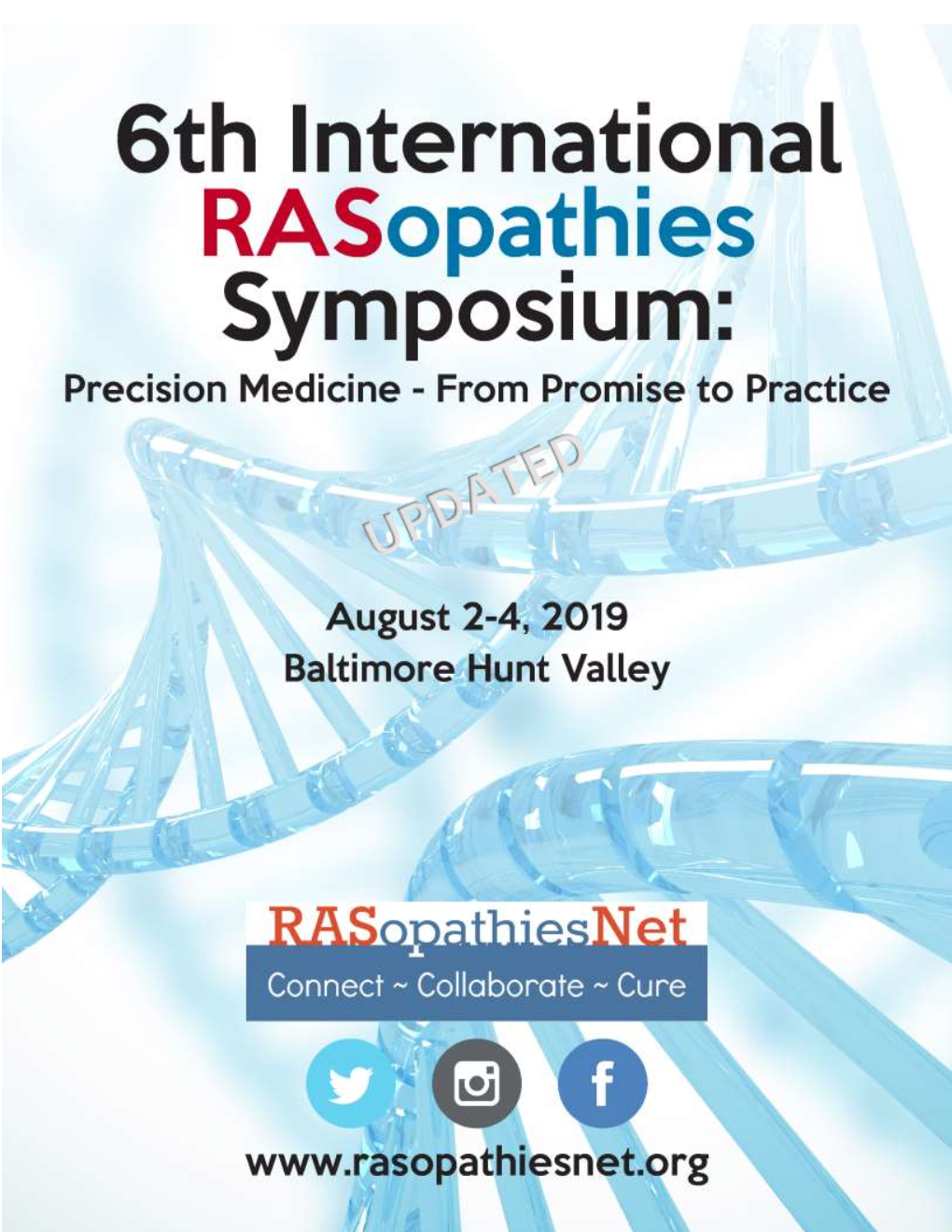 6Th International Rasopathies Symposium Precision Medicine – from Promise to Practice Rasopathiesnet Thanks Our Symposium Sponsors