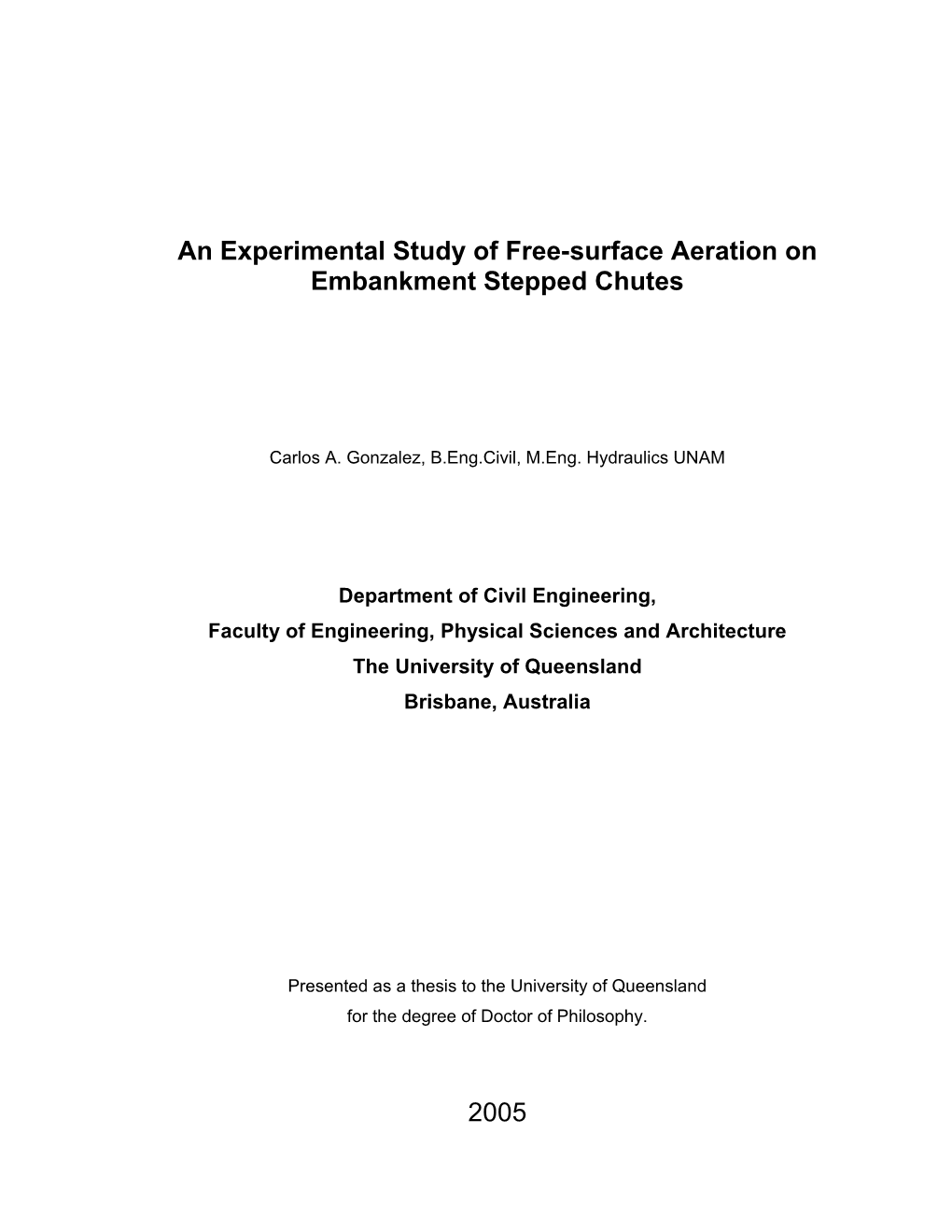 An Experimental Study of Free-Surface Aeration on Embankment Stepped Chutes