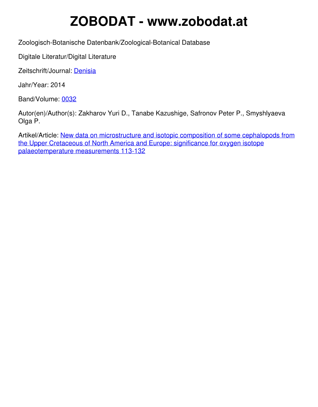 New Data on Microstructure and Isotopic Composition Of