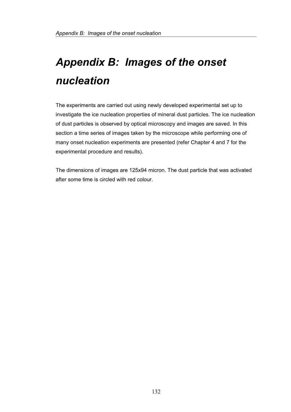 Appendix B: Images of the Onset Nucleation