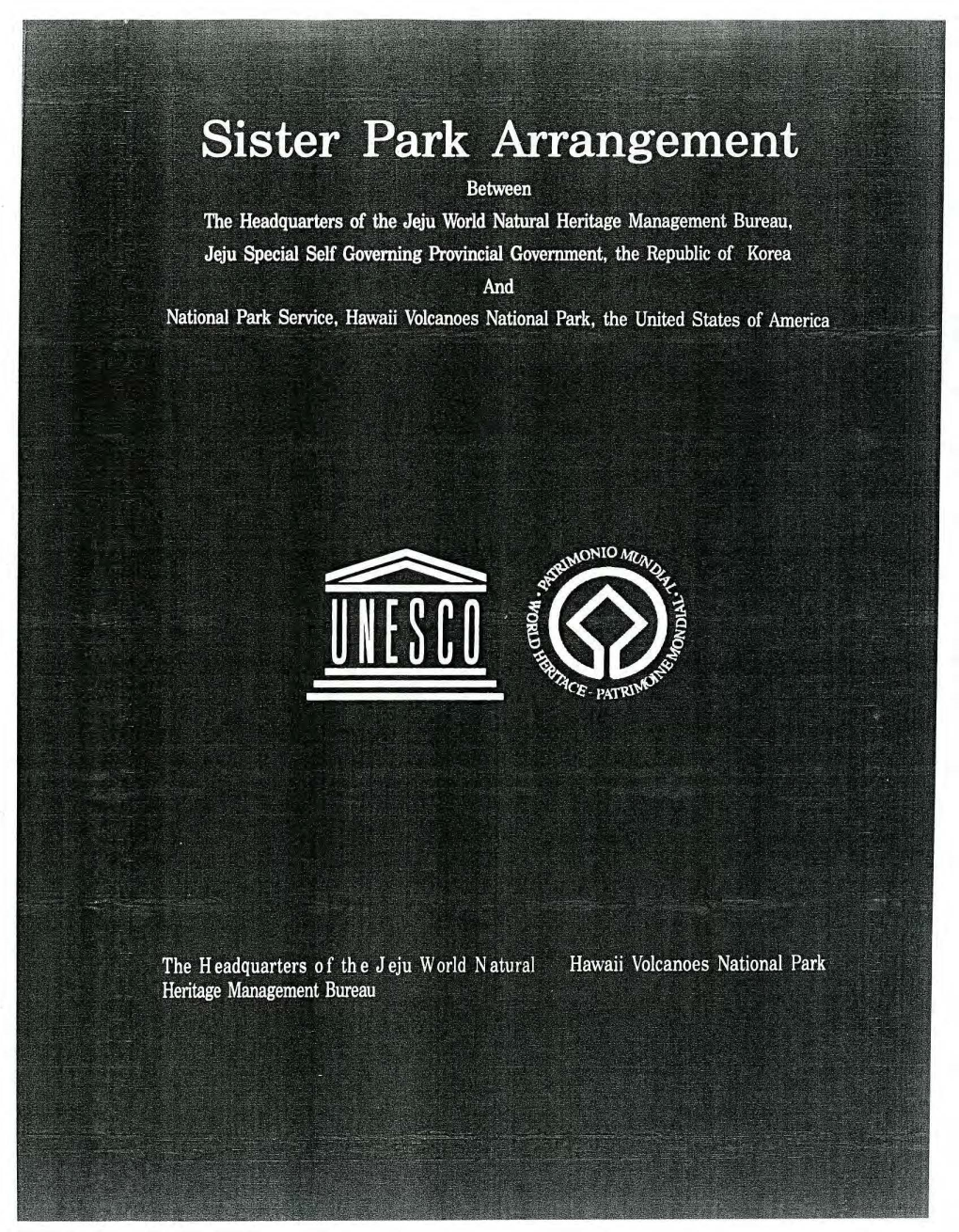 Sister Park Agreement