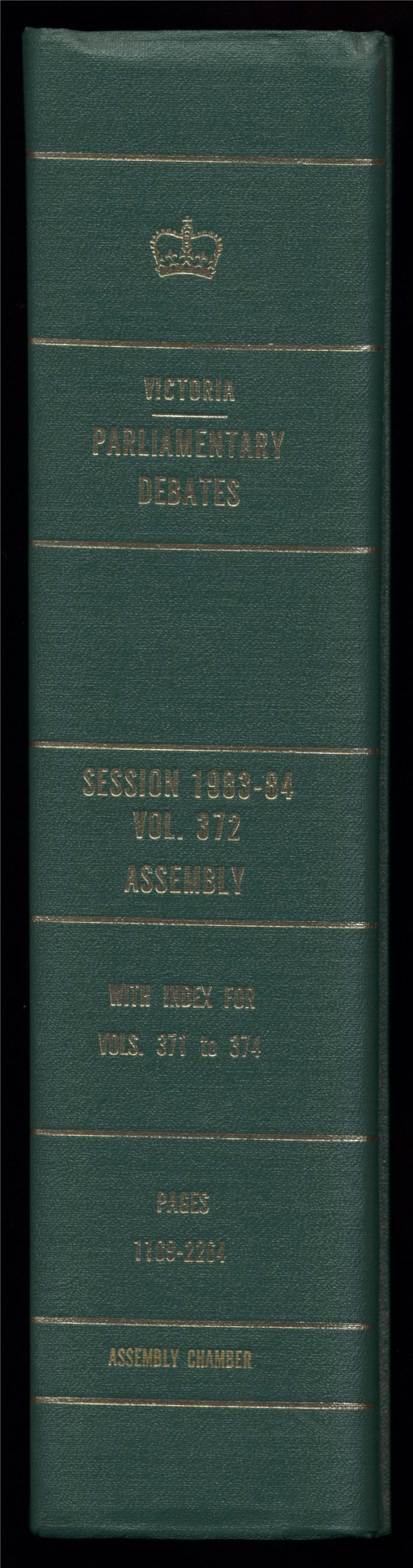 18 October 1983 ASSEMBLY 1109