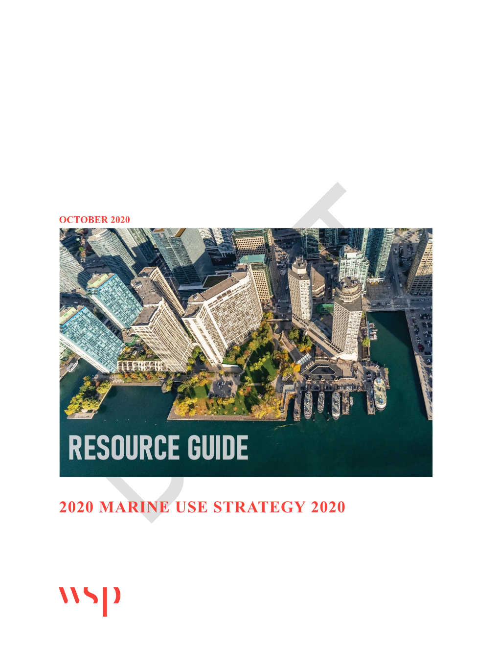 2020 Marine Use Strategy 2020