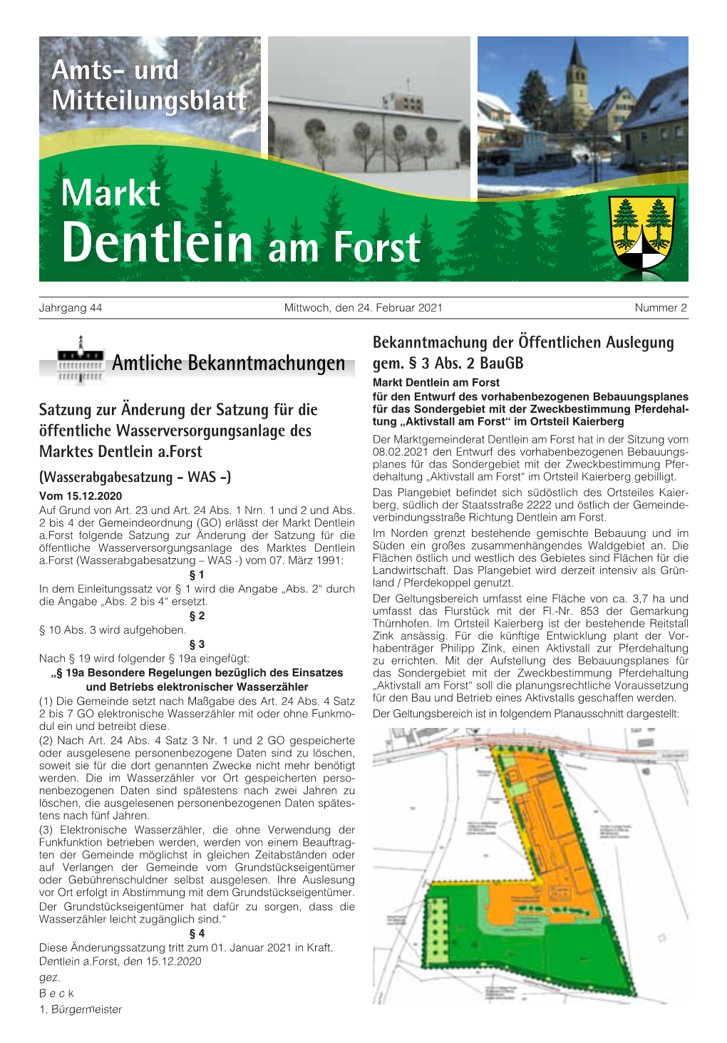 Amts- Und Mitteilungsblatt