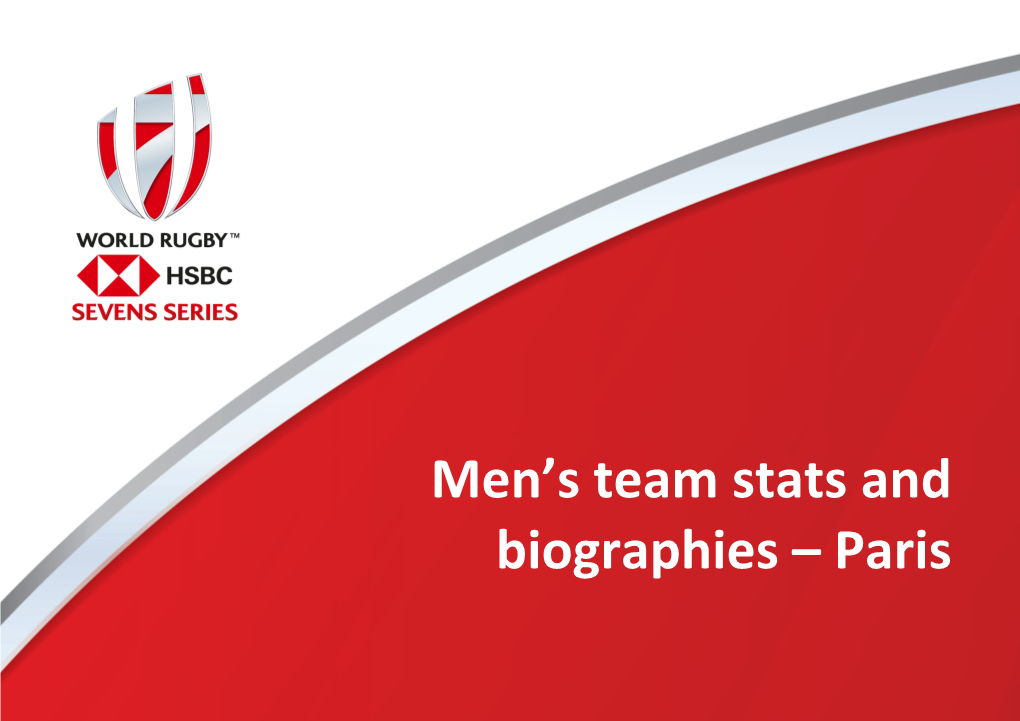 Men's Team Stats and Biographies – Paris