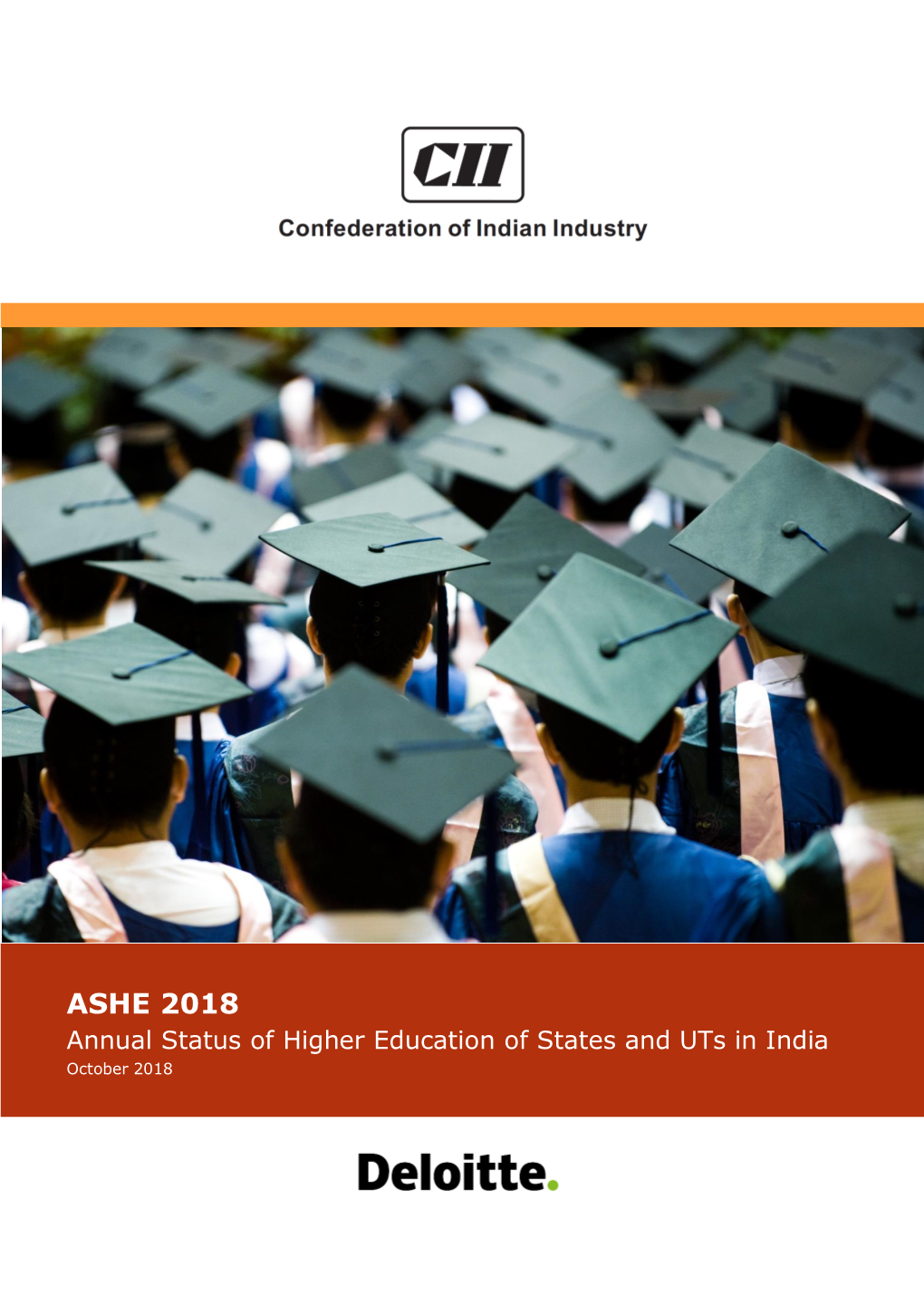 ASHE 2018 Annual Status of Higher Education of States and Uts in India October 2018