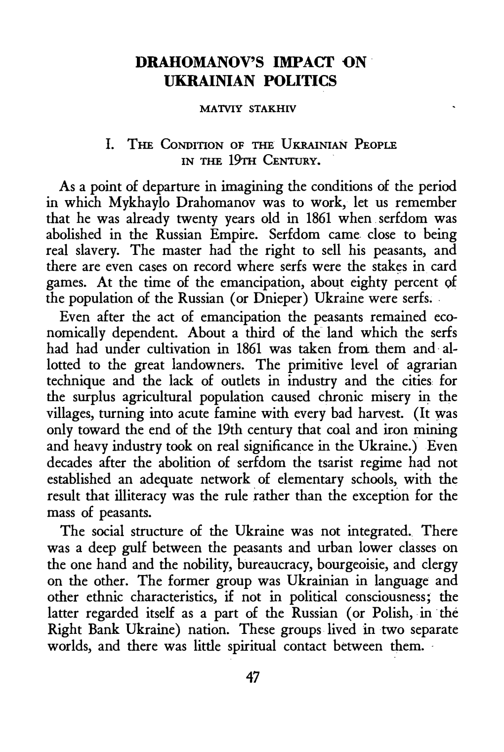 The Annals of UVAN, Vol. II, Spring, 1952, No. 1