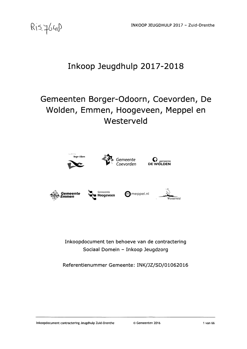 Inkoop Jeugdhulp 2017-2018 Gemeenten Borger-Odoorn