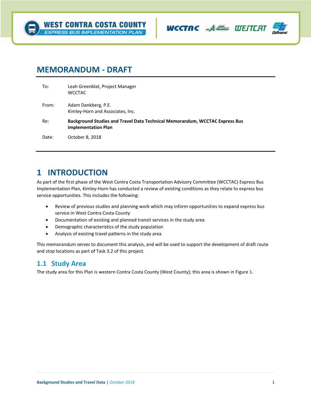 Memorandum ‐ Draft