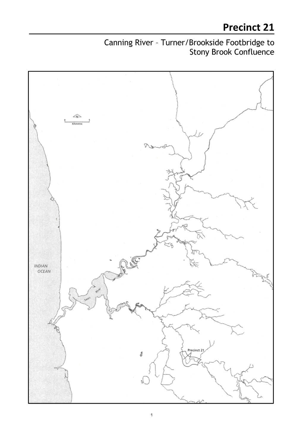 Precinct 21 Canning River – Turner/Brookside Footbridge to Stony Brook Confluence