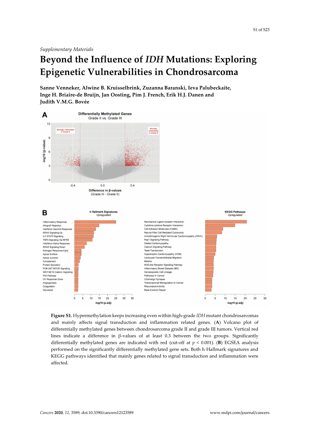 Beyond the Influence of IDH Mutations: Exploring Epigenetic Vulnerabilities in Chondrosarcoma