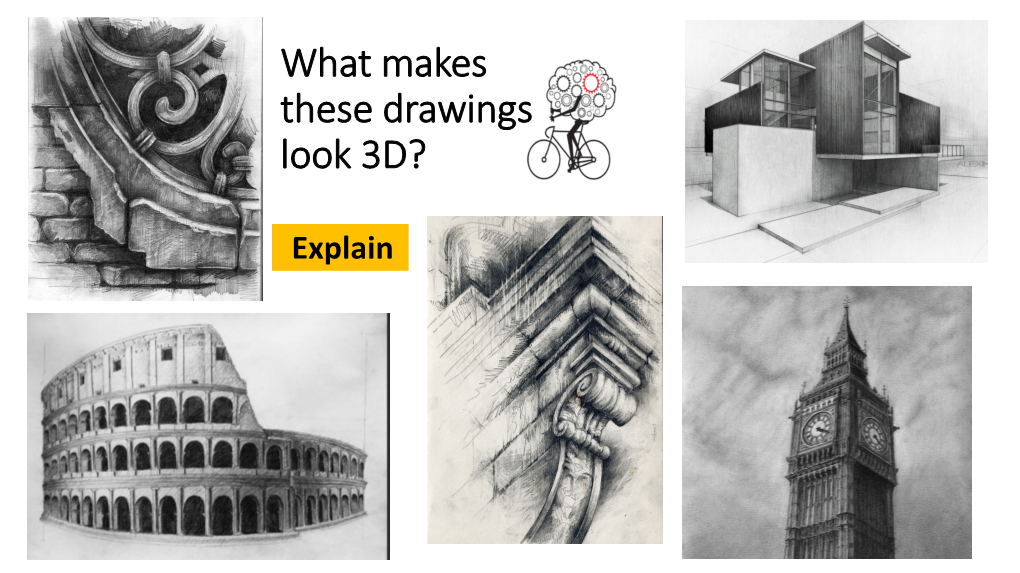 What Makes These Drawings Look 3D?