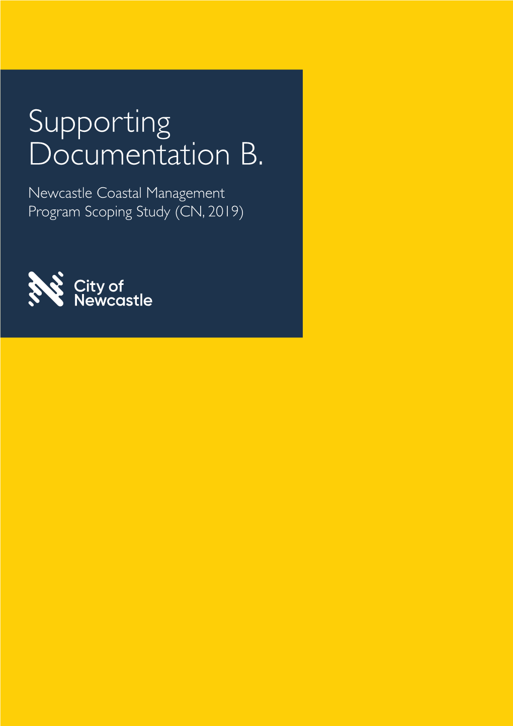 Supporting Documentation B. Newcastle Coastal Management Program Scoping Study (CN, 2019) Newcastle Coastal Management Program Scoping Study