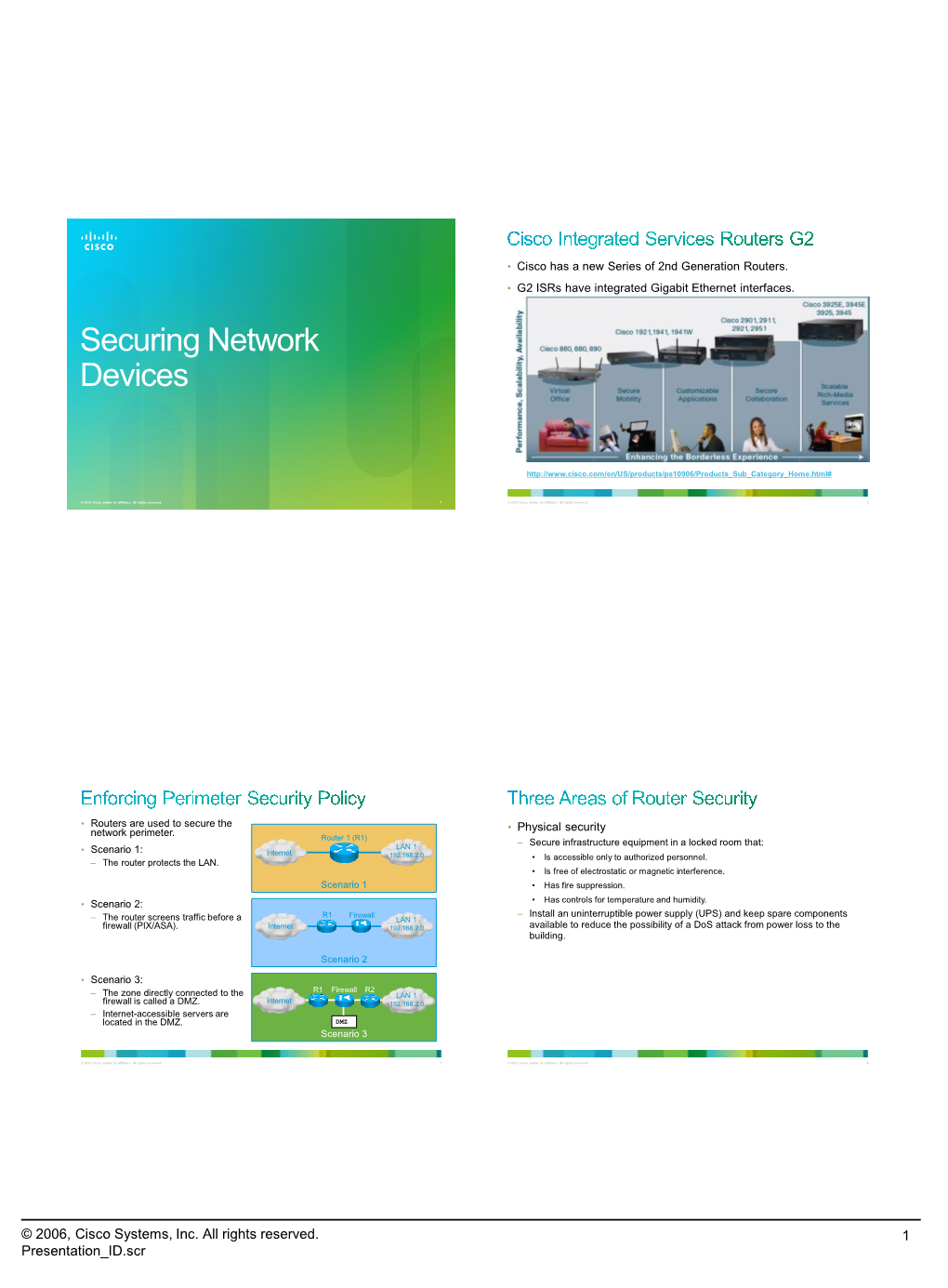 Securing Network Devices